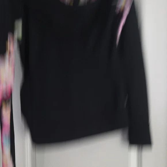 Fila Black Jacket with Floral Accents - Picture 4 of 4